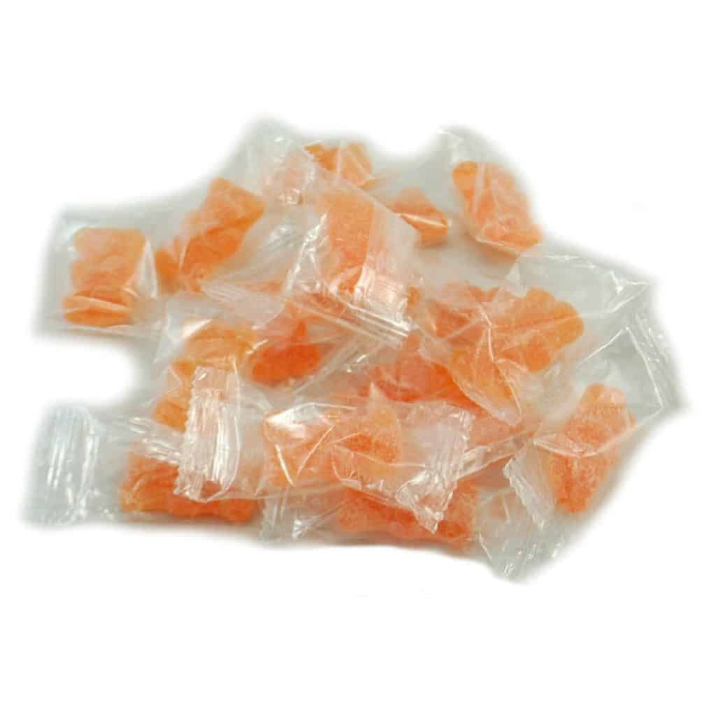 Individually Wrapped Orange Gourmet Gummy Bears