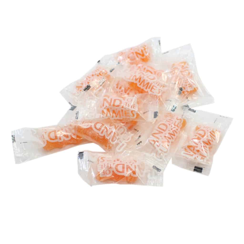 Individually Wrapped Orange Gourmet Gummy Bears