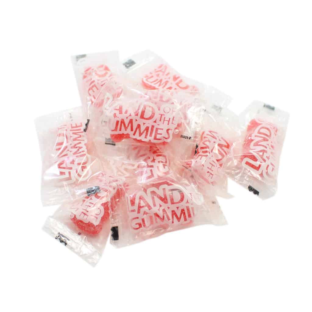 Individually Wrapped Red Gourmet Gummy Bears